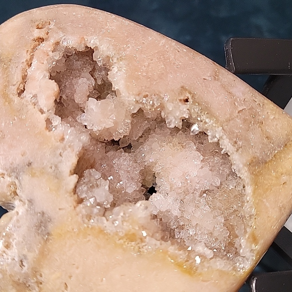 PAHB 3.5" 0.9lbs | Druzy Pink Amethyst Heart From Brazil | Home Decor | Gift